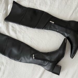 Women's Black Knee-High Boots